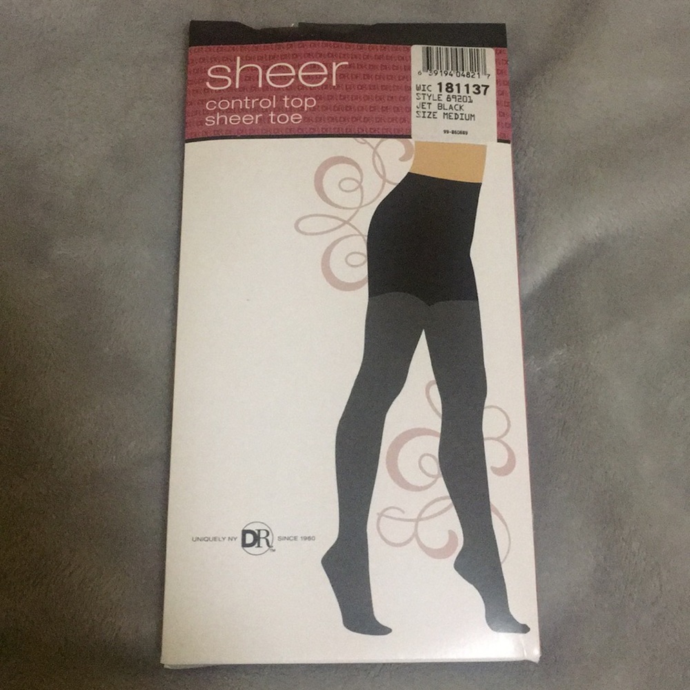 Sheer Control Top - jet black